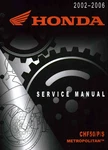 Honda Metropolitan CHF50 2002-2006 Service Manual. Fixed Price $27.39.