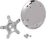 Drag Specialties Five-bolt Domed Air Cleaner Insert Chrome 14-0210-SC4. Fixed Price $69.50.