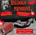 Ford Mustang 5.0 3.5" 1,100CFM Cold Air Intake Kit Fenderwell Style 86-93. Fixed Price $295.00.