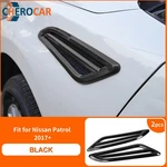 Black Fender Air Vent Outlet Trim Covers For Nissan Armada Y62 2017+ Accessories. Fixed Price $32.99.