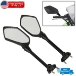 Side Rear View Mirrors For 2009-2016 Kawasaki Ninja 650R EX650 ER6F ER-6F Us. Fixed Price $22.59.