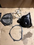 2013-2016 Kawasaki KX250F Air Cleaner Boot W/flame Arrestor And Filter Cage. Fixed Price $50.00.