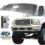 Chrome Fits 2000- 2004 Ford Excursion W/ Logo Show Billet Grille Combo. Fixed Price $126.99.