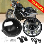 5.75" Led Headlight + Housing Bucket Assembly For Honda Shadow 750 Vtx 1300. Fixed Price $54.99.