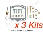 3X Carburetor Rebuild Kits For Yamaha XS750 1978-79 K&l 18-2662. Fixed Price $74.23.