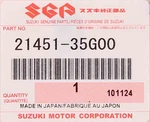 Genuine Suzuki Clutch Plate Part Number 21451-35G00. Fixed Price $12.99.