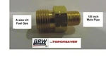 Lh Fuel Gas A-size 1/8MNPT Adapter Fitting-little Brazing Torch Western #133. Fixed Price $14.99.
