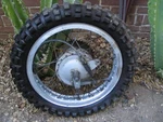 Kawasaki F4 Sidewinder Bushwhacker Rear Wheel Complete With Akront Rim F5 F8 ?. Fixed Price $195.00.