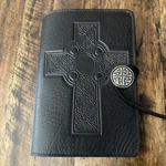 Oberon Design Leather Journal Cover Black Celtic Cross Small 5 X 7. Fixed Price $48.00.