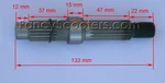 133MM 19 Splines Short Output Shaft GY6 152QMI, 157QMJ Go Kart Engine Roketa. Fixed Price $17.99.