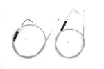 V-twin Mfg 36-0866 41-1/2" Stainless Steel Throttle And Idle Cable Set +8" Over. Fixed Price $67.95.