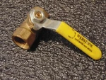 1/2-INCH Female Npt, Brass, Ball Valve, 125 WPS-400 Wog Webstone. Fixed Price $14.99.
