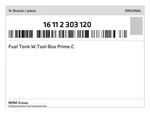 Genuine Bmw Fuel Tank W.tool Box Prime C 16-11-2-303-120 New. Fixed Price $1294.10.