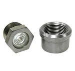 Billet Proof "12 Gauge" Nickel Sight Glass Fuel W/ Steel, Weld-in Bung. Fixed Price $49.95.