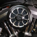 Thundermax Ballistic 9-SPOKE Air Cleaner Matte Black Harley Dyna Softail 06-17. Fixed Price $324.99.