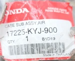 17225-KYJ-900 Honda Case Sub Assy, Air. Fixed Price $10.00.