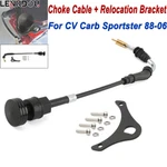 For Harley Twin Cam Cv Carburetor Choke Cable + Bracket Mount Set Sportster. Fixed Price $25.93.