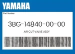 Yamaha Genuine Air Cut Valve Assy 3BG-14840-00-00. Fixed Price $159.19.