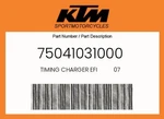 Ktm Genuine Timing Charger Efi 07 - 75041031000. Fixed Price $538.08.