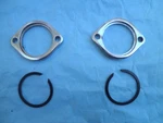 1983-25 Harley Oem Touring Softail Dyna Chrome Exhaust Flange & Retaining. Fixed Price $11.99.