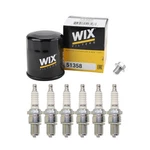 Wix Engine Oil Filter & Ngk Racing Spark Plugs Kit For Altima 3.5L V6 VQ35DE. Fixed Price $62.95.