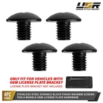 License Plate Screws Steel Black Zinc M5-8MM Long (4PC) For 12-25 Tesla Models. Fixed Price $6.95.