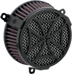 Cobra Air Cleaner Kit Black Harley Xl Laser-cut Steel Venturi 606-0103-02B-SB. Fixed Price $296.99.