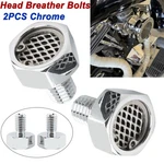 2PCS Chrome Head Breather Bolts For Harley Cvo Big Twin 91-98 Sportster Dyna. Fixed Price $12.34.