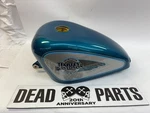 Harley 1993 Silver Teal Aqua 5 Speed Sportster Peanut Gas Fuel Tank Nice. Fixed Price $405.00.