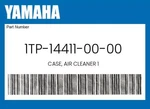 Yamaha Genuine Case, Air Cleaner 1TP-14411-00-00. Fixed Price $77.20.