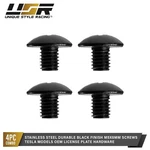 License Plate Screws Steel Black Zinc M5-6MM Long (4PC) For 12-25 Tesla Models. Fixed Price $6.95.
