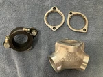 Harley Davidson Evo Sportster Intake Manifold #27005-86 W/adapter,flanges. Fixed Price $80.00.