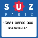 13881-08F00-000 Suzuki Tube,outlet,l/r 1388108F00000, New Genuine Oem Part. Fixed Price $34.80.