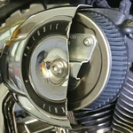 Thundermax Ballistic Covert Air Cleaner Stock Fit 117-820 Harley Touring 08-13. Fixed Price $44.99.