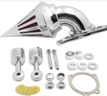 Motorcycle Chrome Air Cleaner Filter Compatible With For Harley Soft Tail Bib Sd. Fixed Price $64.99.