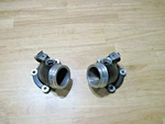 2017-2020 Moto Guzzi V7III Intake Manifolds, Left And Right 2A000608/2A000609. Fixed Price $50.00.