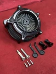 Roland Sands Black Ops Venturi Air Cleaner,harley Davidson Twin Cam,damaged. Fixed Price $185.00.