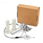 Xingwu Mini Bike Throttle Kit Universal 7/8" 22MM Cnc Quick Action Silver. Fixed Price $51.46.