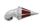 Vtwin Panzer Chrome S&s Carb Cone Spike Slot Style Air Cleaner Harley Touring. Fixed Price $232.14.