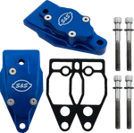 S&s Cycle Billet Head Breather Kit Anodized Blue Twin Cam For '99-'17. Fixed Price $214.29.