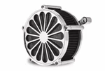Chrome Spoke Air Cleaner Filter Kit Cv Carb Or Fuel Injection Harley Big Twin. Fixed Price $318.99.