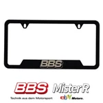 Bbs Black Stainless Steel License Plate Frame Wheels Usa. Fixed Price $65.00.