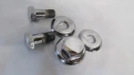 Vintage Oem Yamaha YDS3C YM1 Show Chromed Upper Fork Bolt Set With Washers. Fixed Price $76.22.
