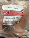 Genuine Honda Carburetor Intake Boot Manifold New 16220-GC4-600. Fixed Price $29.99.