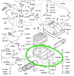 New Oem Kawasaki 11011-1396 Case-air Filter,lwr. Fixed Price $99.99.