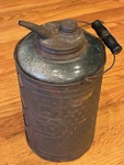 Vintage Glass Kerosene Fluid Oil Lamp Lantern Filler Bottle Can - "best" W. Fixed Price $199.99.