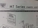 Tillotson Carburetor Mt Series Dealership Master Parts Catalog Manual Jacobsen. Fixed Price $56.69.