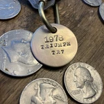 1978 Triumph TR7 Solid Brass Key Fob. Fixed Price $14.95.