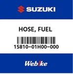 15810-01H00-000 Suzuki Hose,fuel 1581001H00000, New Genuine Oem Part. Fixed Price $98.91.