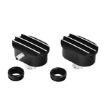 Black Aluminum Finned Air & Pcv Breather Combo Valve Cover Nostalgia. Fixed Price $35.00.